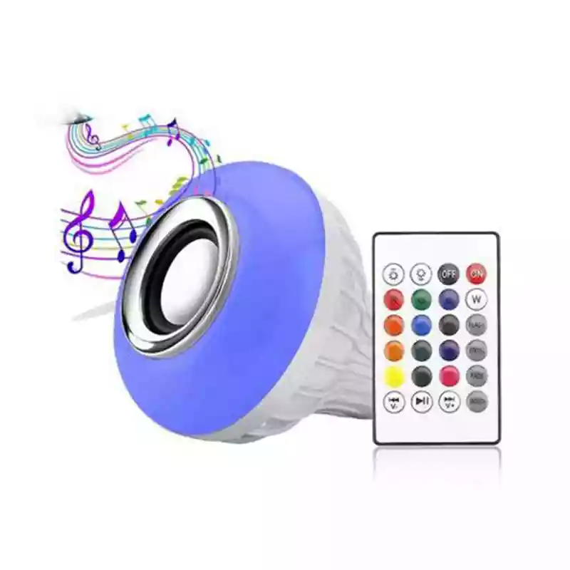 لامپ LED اسپیکر دار بلوتوثی اصلی Music Bulb Party Ball 12W E27 + ریموت کنترل