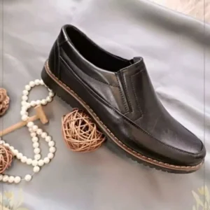 کفش مردانه اداری و روزمره چرم خارجی رنگ مشکی
