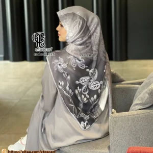 روسری مجلسی نخ کاستوم طرح طناز قواره بزرگ 140 سانتیمتر دو رو ساده و گل سه بعدی روسری مجلسی نخ کاستوم طرح طناز قواره بزرگ 140 سانتیمتر دو رو ساده و گل سه بعدی