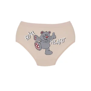 شورت زنانه اسلیپ نخی کش پهن طرح Bear Heart سایز XL بانوسا