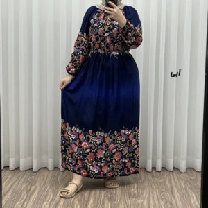 پیراهن ساحلی نخی زنانه فری سایز مدل حاشیه ترمه مناسب سایز 38 تا 50