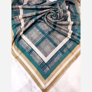 روسری مجلسی زنانه سوپرنخ دست دوز قواره 140 سانت