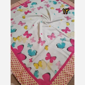 روسری دخترانه سوپرنخ فانتزی دست دوز قواره 100