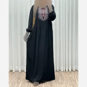 ساحلی نخی چاپ آیدا تک چین مشکی فری سایز