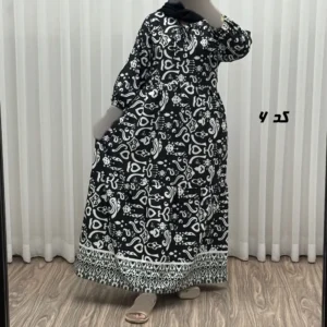 پیراهن ساحلی زنانه مدل دنیا جنس فلور بوگاتی فری سایز مناسب تا 44