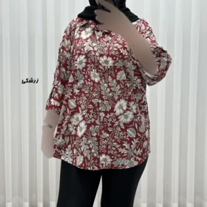 شومیز زنانه بوگاتی دکمهدار فری سایز مناسب تا سایز 50