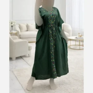 ساحلی پانچ گلدوزی هندی ریون نخ فری سایز